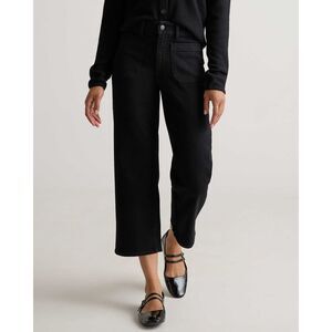 Quince Black Wide-Leg Women Jeans